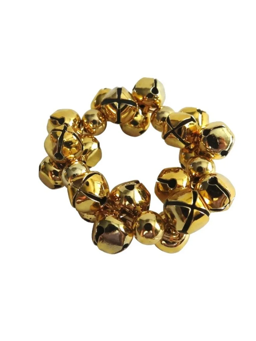 Pier 1 Set of 6 Gold Jingle Bell Napkin Rings Christmas Holiday Decor 3